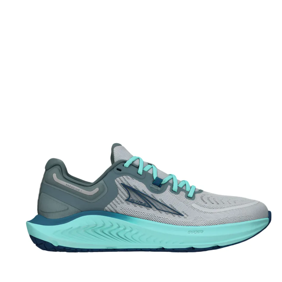 Altra Women's Paradigm 7 Running Shoes in Gray/Teal SS25 Performance Mode easy - to - clean - design shoes