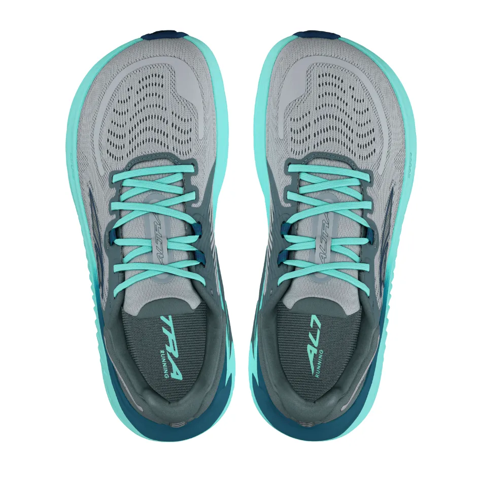 second - hand shoes Lace Up Design Altra Women's Paradigm 7 Running Shoes in Gray/Teal SS25