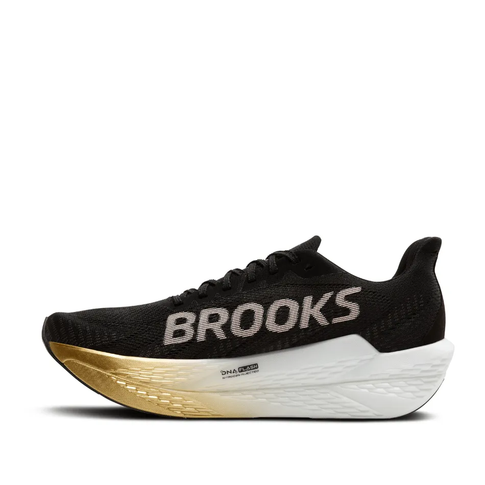 Brooks Women's Hyperion Max 2 Running Shoes in Black/Gold/Pink SS25 single - strap shoes trail gear