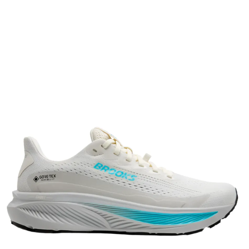 aerobic dance shoes Brooks Women's Ghost 17 GTX Running Shoes in Coconut/Oyster/Blue AW25