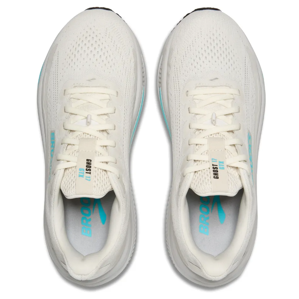 on - road shoes hydration Brooks Women's Ghost 17 GTX Running Shoes in Coconut/Oyster/Blue AW25