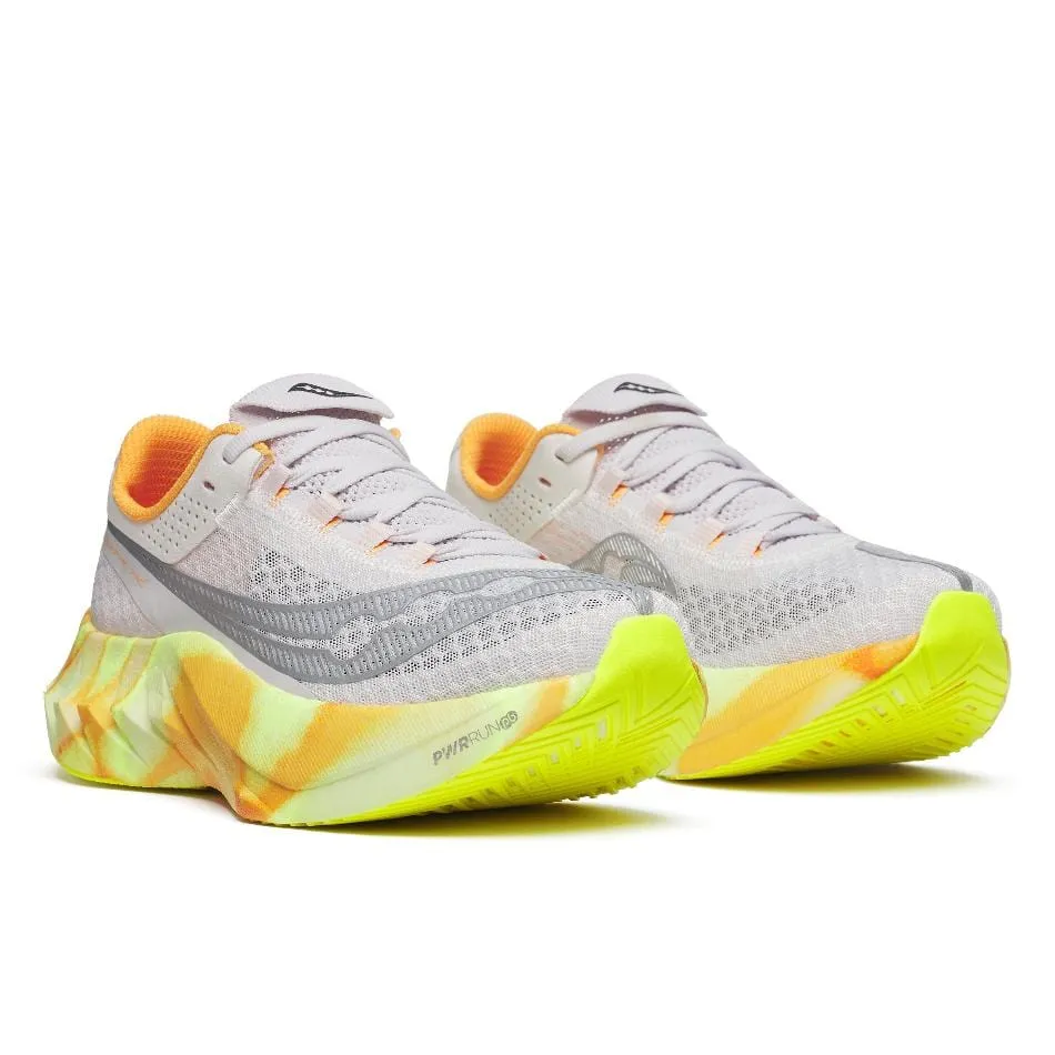 running for a way to stay fit Saucony Women's Endorphin Pro 4 Running Shoes in Fog/Peel SS25