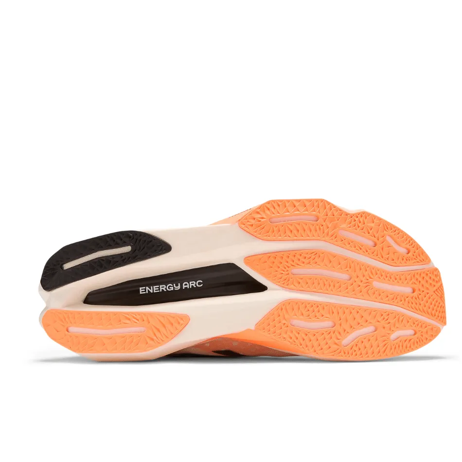 New Balance Men's FuelCell SuperComp Elite V4 Running Shoes in White/Angora/Hot Mango SS25 made - to - order running shoes