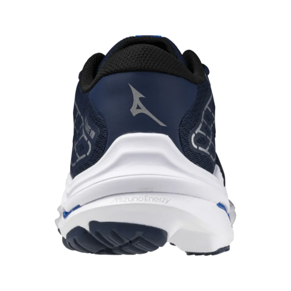 Mizuno Wave Equate 8 Men's Running Shoes Estate Pageant Blue/White/Silver  AW24 Shock - absorbing midsole