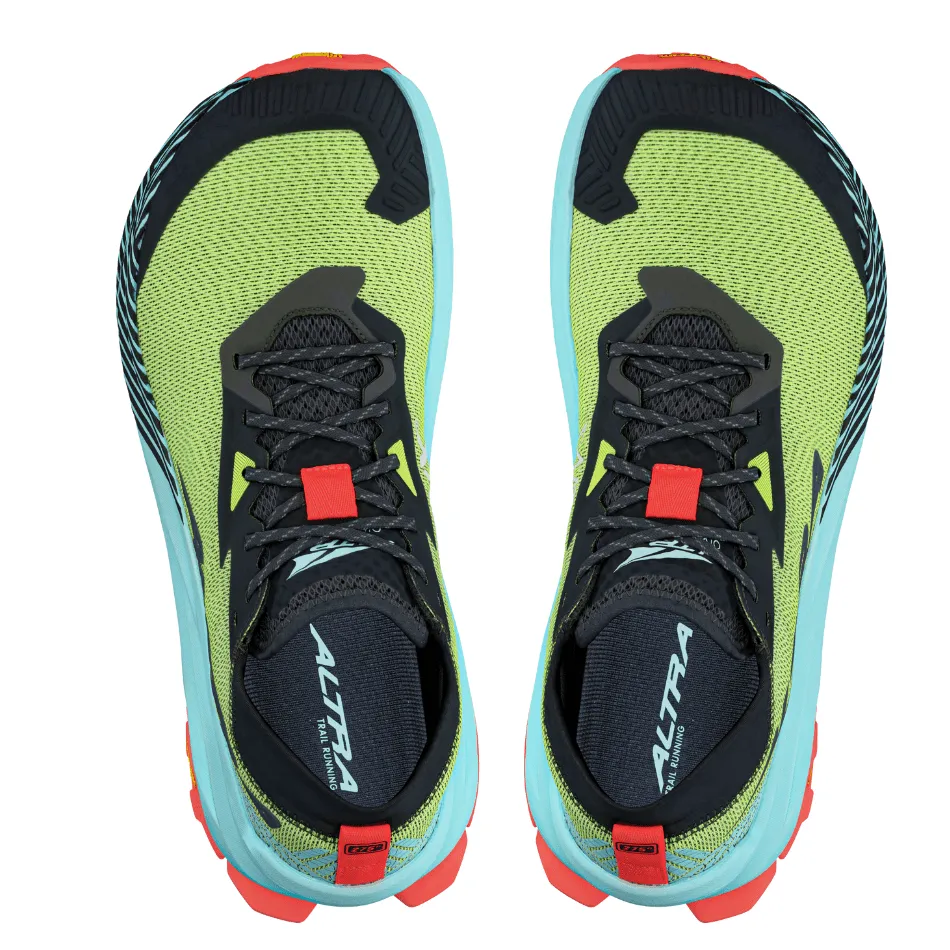 Altra Men's Olympus 275 Trail Running Shoes in Black/Yellow AW25 anti - microbial fabric Anaerobic