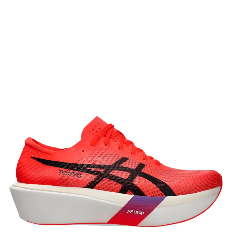 Quality - Assured sprinter shoes ASICS Unisex METASPEED SKY TOKYO Running Shoes in Flash Red/Black AW25