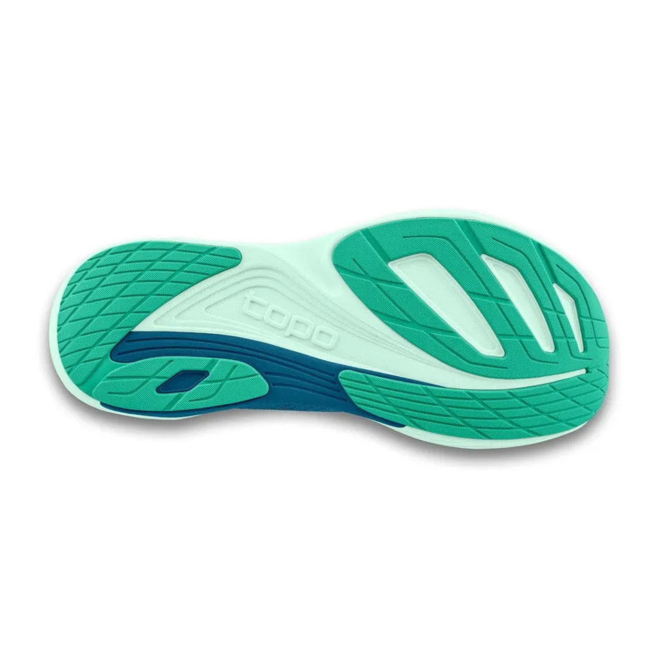 Topo Women's Ultrafly 5 Running Shoes Blue/Aqua AW24 padded insoles plyometric training