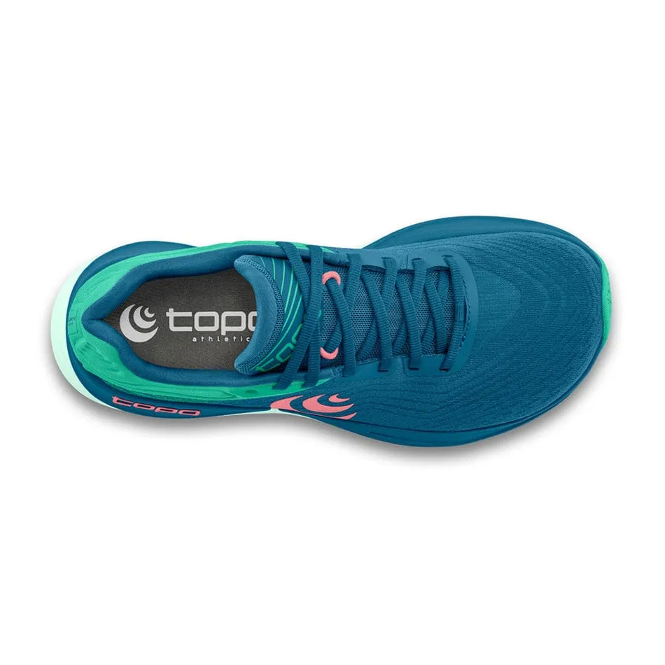 Topo Women's Ultrafly 5 Running Shoes Blue/Aqua AW24 anti - static