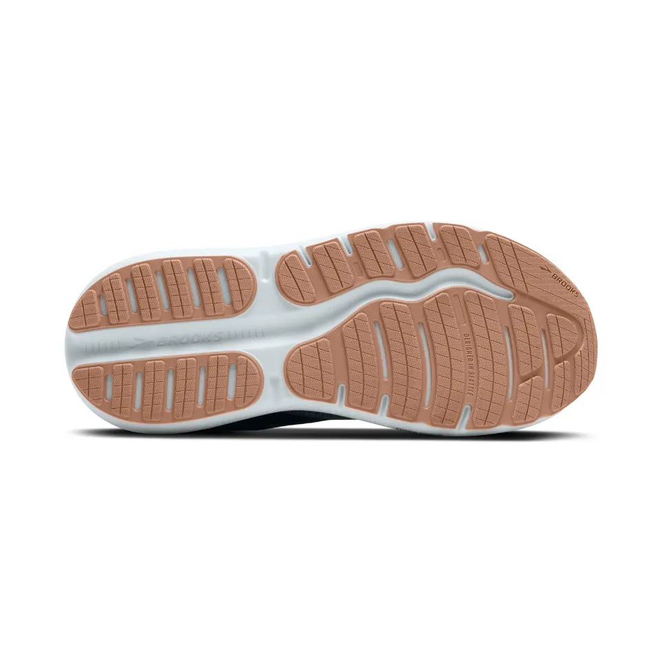 Brooks Women's Ghost Max 2 Running Shoes in Baltic Sea/Bonnie Blue/Peach SS25 narrow - fit snugness track shoes substitute