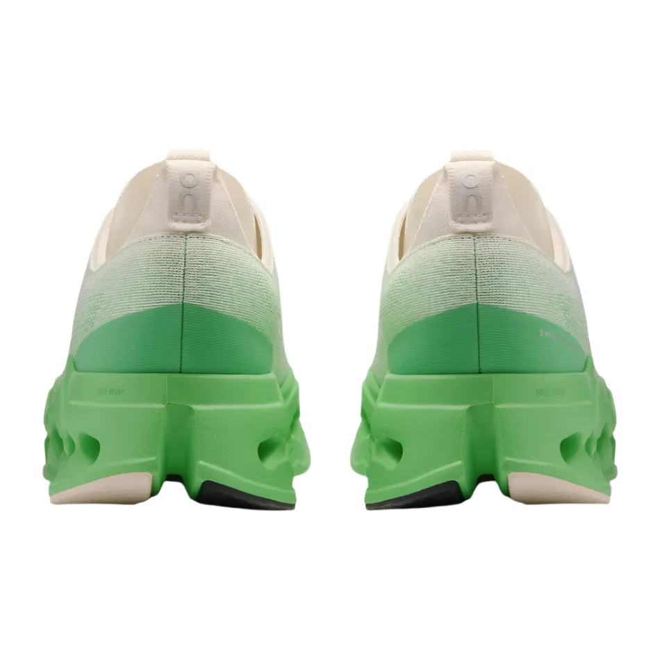 Ventilated Sides On Men's Cloudsurfer Max Running Shoes in Ivory/Honeydew AW25