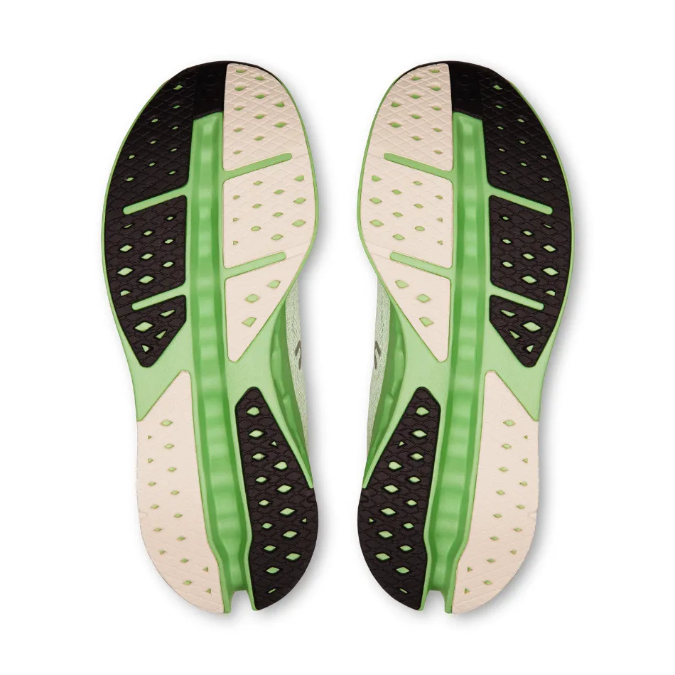 On Men's Cloudsurfer Max Running Shoes in Ivory/Honeydew AW25 running in duathlons shoes plain - design shoes