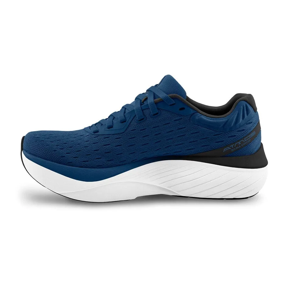 mystery - themed running option Shock   Resistant Topo Atmos Men's Running Shoes Navy/White AW24
