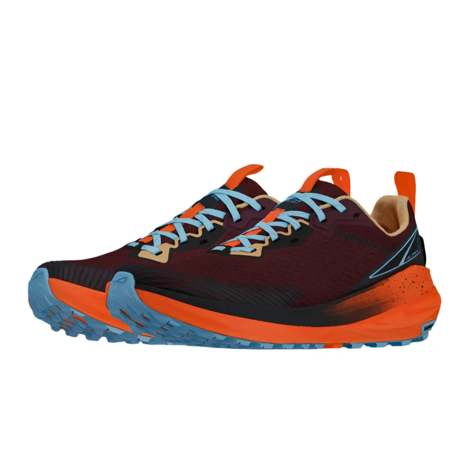Altra Women's Experience Wild 2 Trail Running Shoes in Maroon AW25 running in shaded tracks shoes