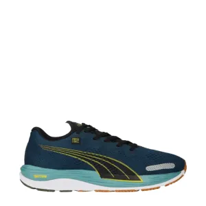 PUMA Men's Velocity Nitro 2 Fmile Running Shoes in Dark Night/Fresh Pear SS23 incline running shoes intermediates