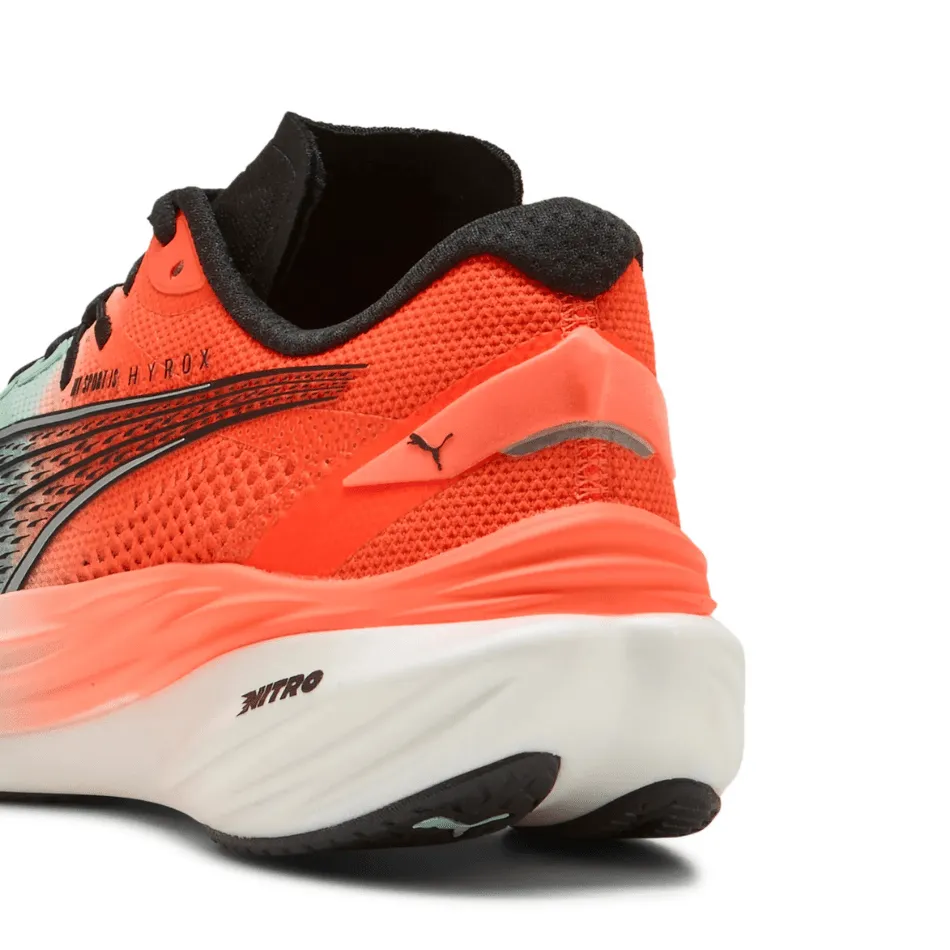 waterproof - feature shoes PUMA Women's Deviate NITRO 3 Hyrox Running Shoes in Mint Melt/Glowing Red AW25