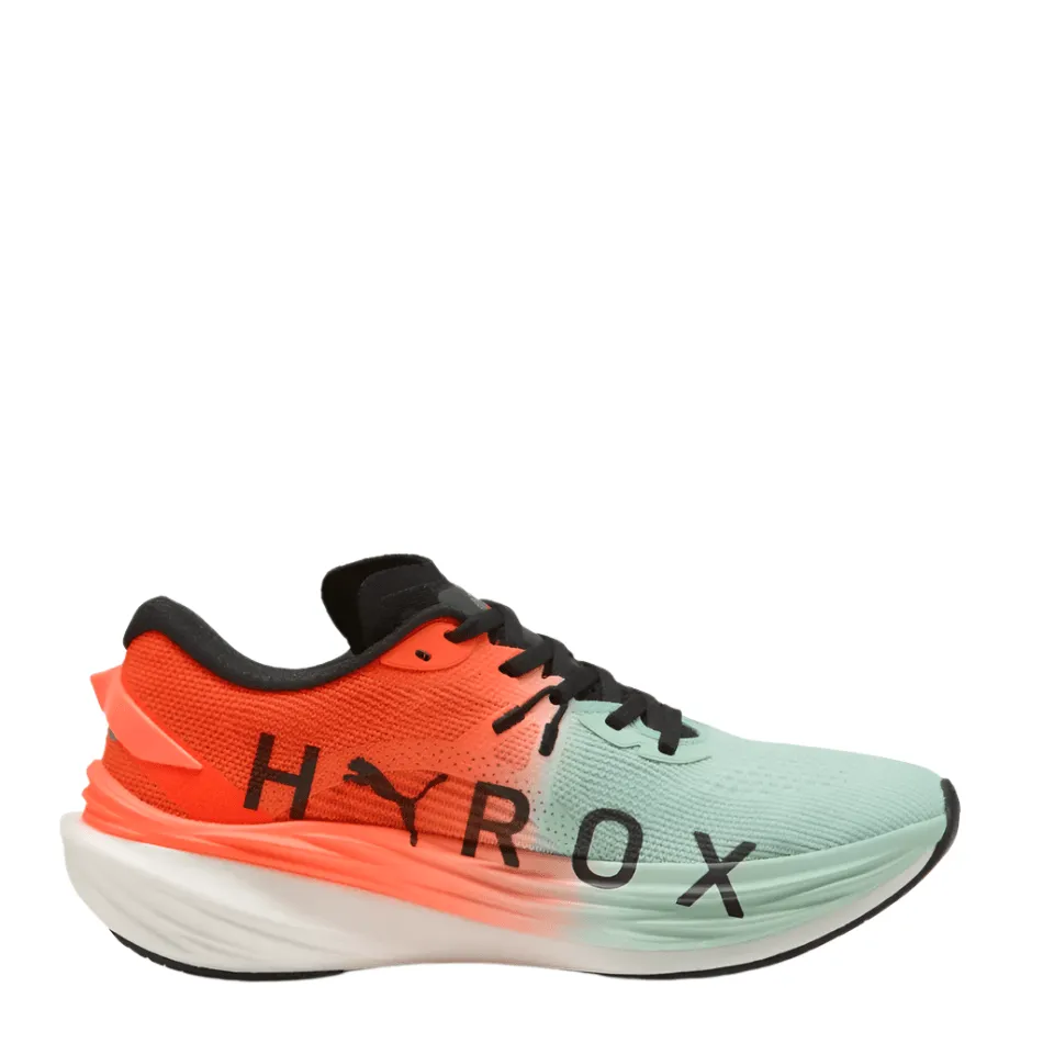 responsive - sole - technology - reactivity shoes PUMA Women's Deviate NITRO 3 Hyrox Running Shoes in Mint Melt/Glowing Red AW25