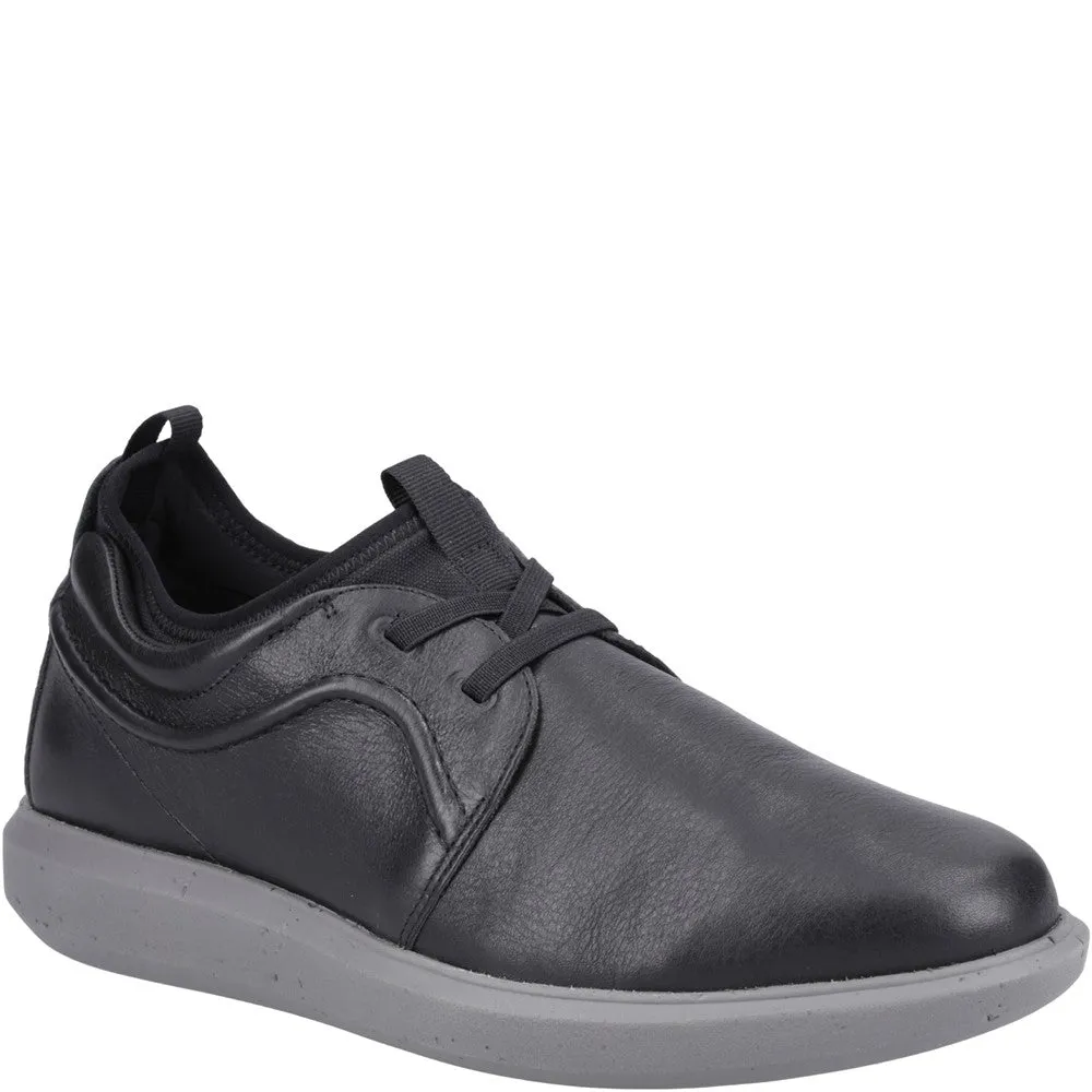 Black Niles Shoes Durable Leather Slip-ons Hill Path