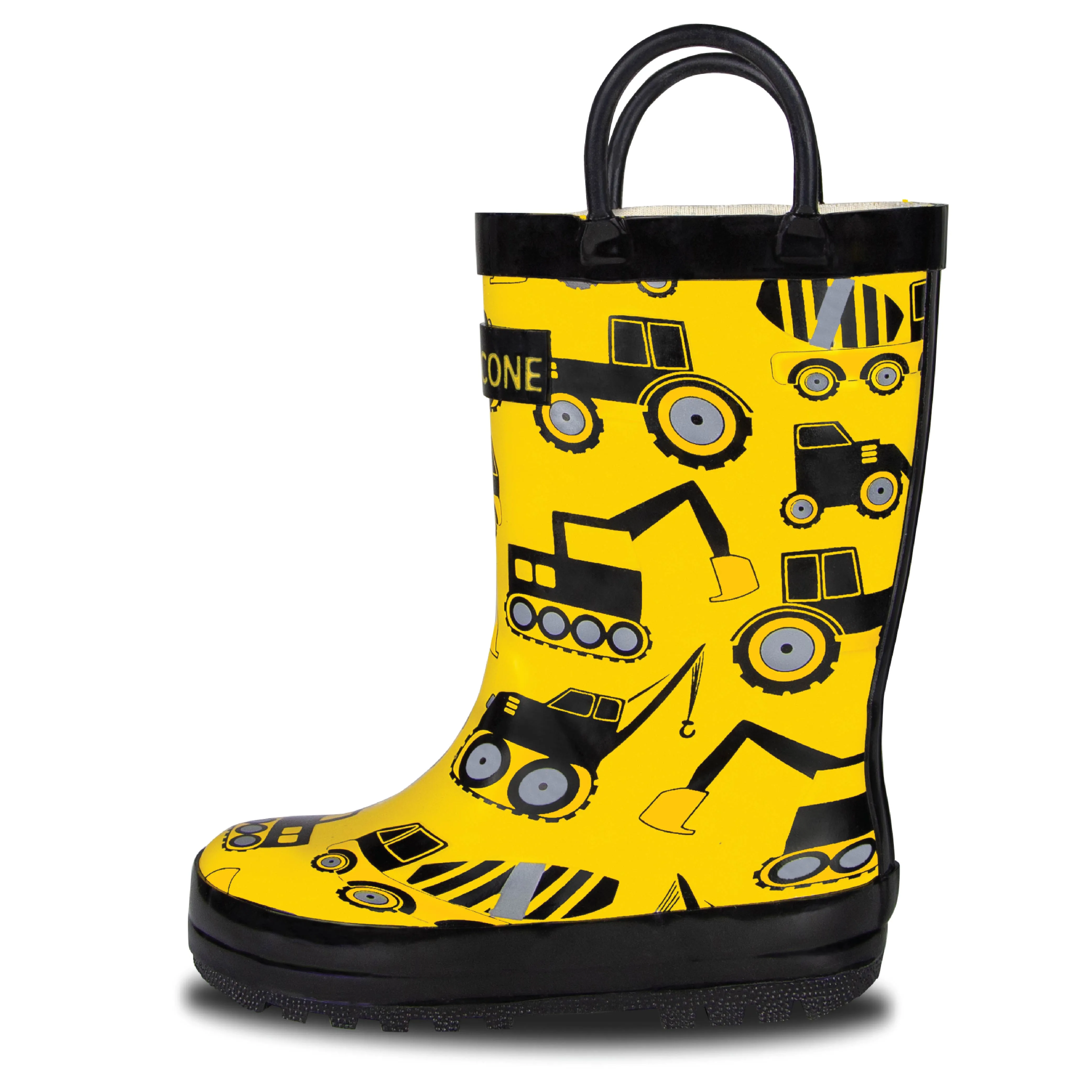 Construction Zone Rain Boot Outdoor Walk Fit