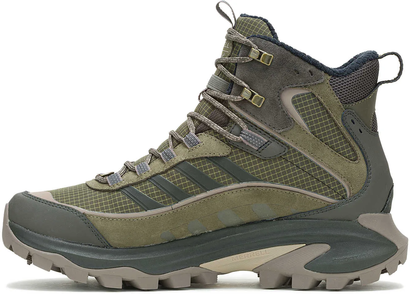Quick Adjust Boots Trail Explorer Merrell Moab Speed 2 Thermo Mid Waterproof Mens Walking Boots - Green