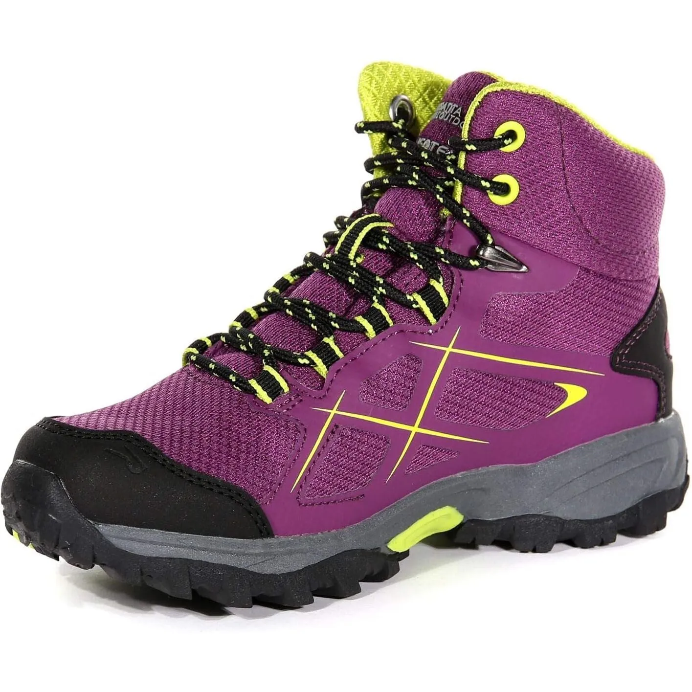 Ultimate Trekking Boots Regatta Kota Mid Junior Waterproof Walking Boots - Purple