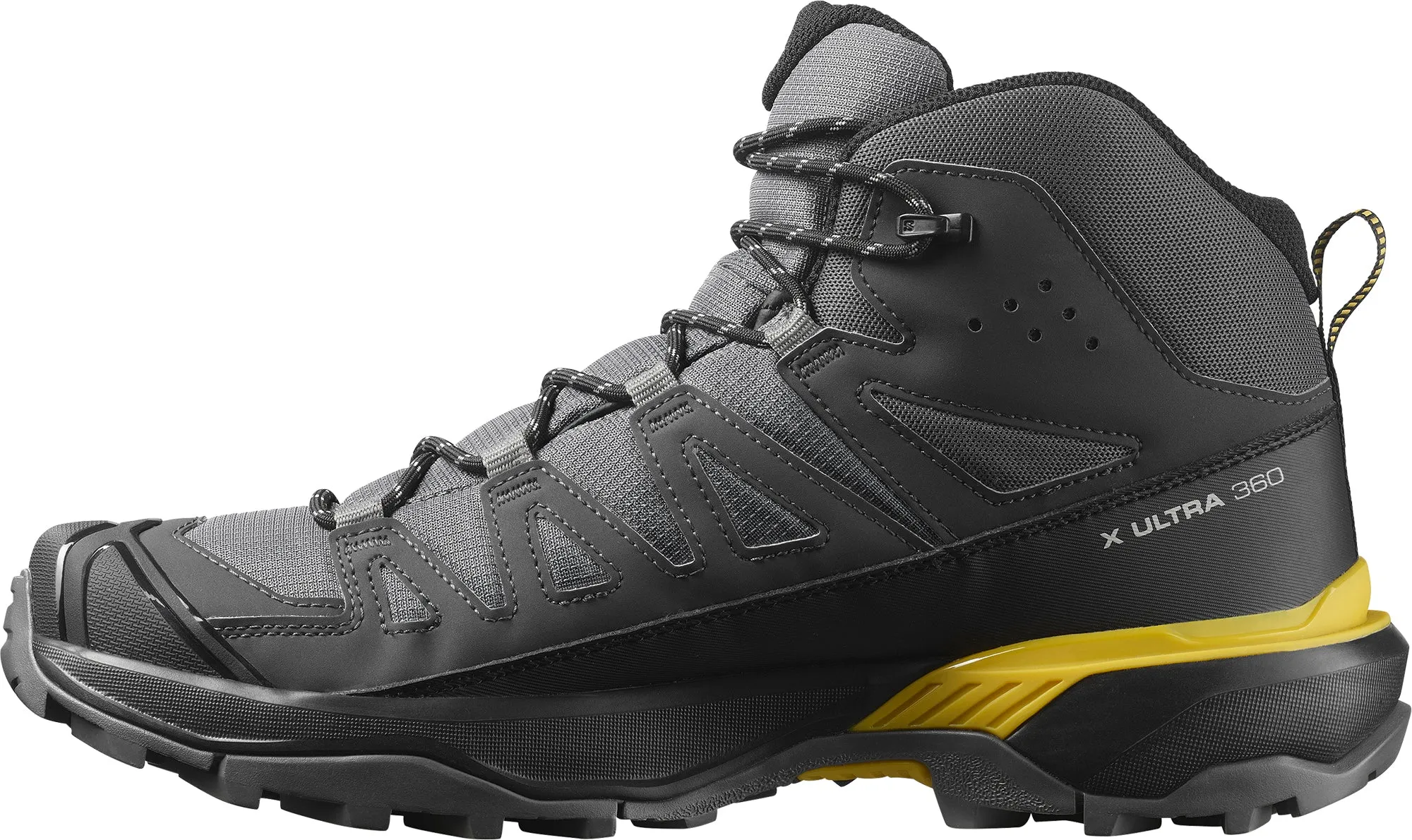Comfort Trekking Mud Terrain Salomon X Ultra 360 Mid GORE-TEX Mens Walking Boots - Grey