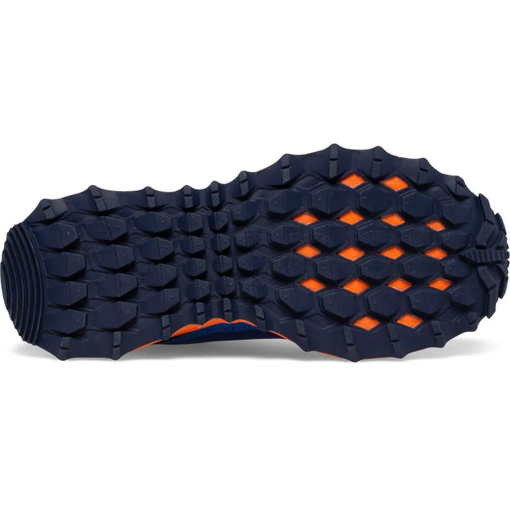 Casual Fitness Saucony Peregrine 12 Shield Junior Trail Running Shoes - Navy