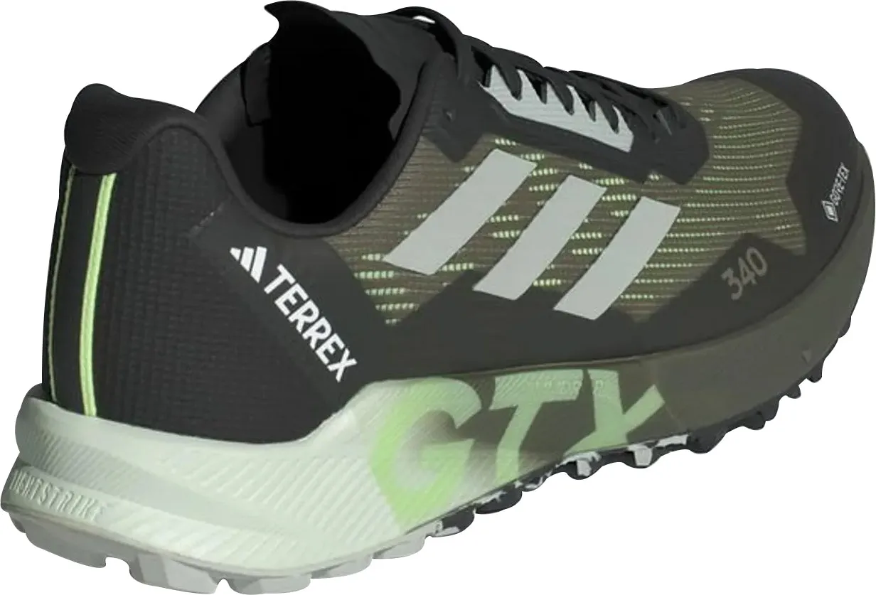 adidas Terrex Agravic Flow 2 GORE-TEX Mens Trail Running Shoes - Green Heat retaining Adaptive Fit