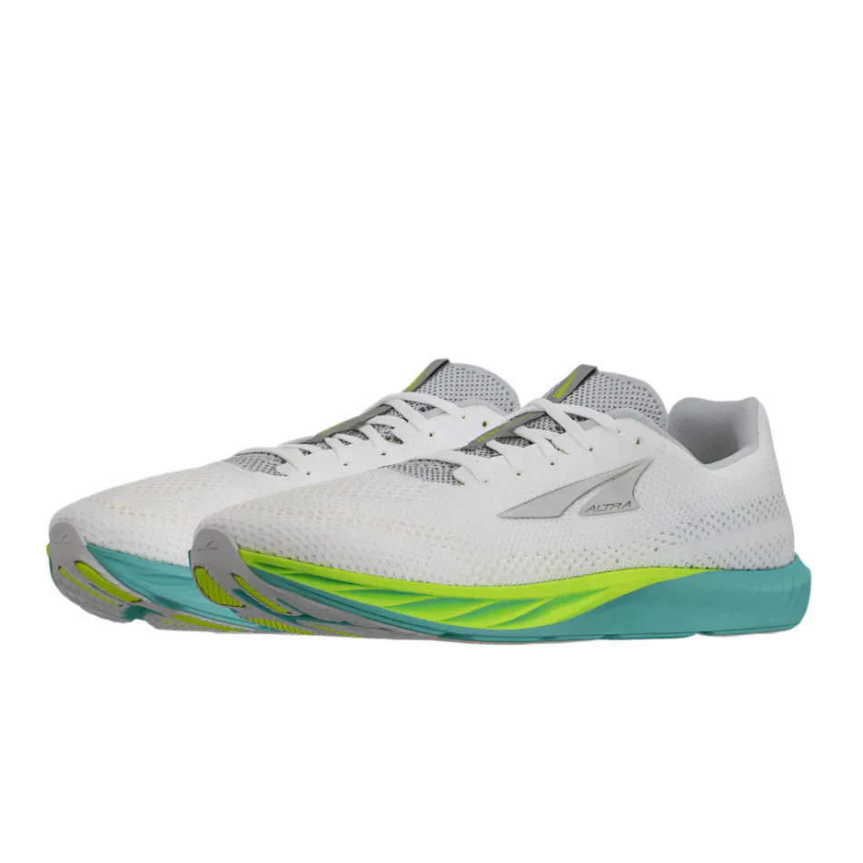 basketball player shoes Altra Men's Escalante Racer 2 Running Shoes in White/Lime AW25