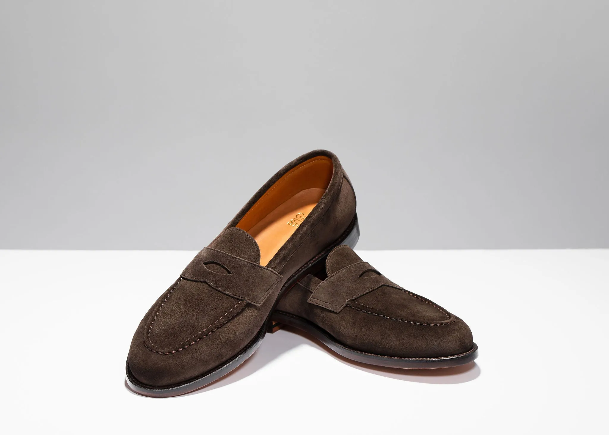 Soft Leather Soft Comfort Traveler Penny Espresso Suede