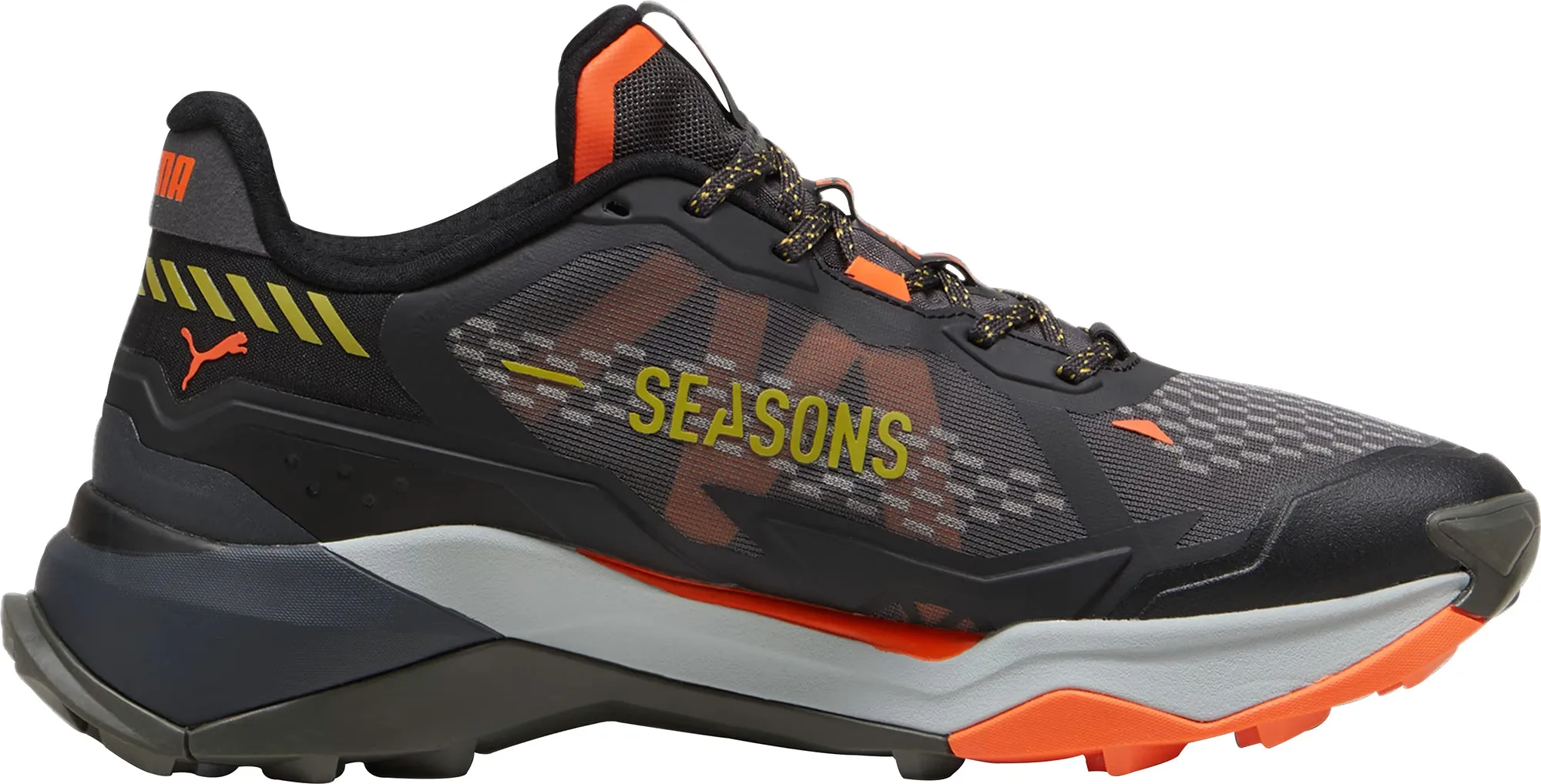 Puma Explore Nitro 2 Mens Walking Shoes - Grey Durable Hiking Fit Mountain Sport