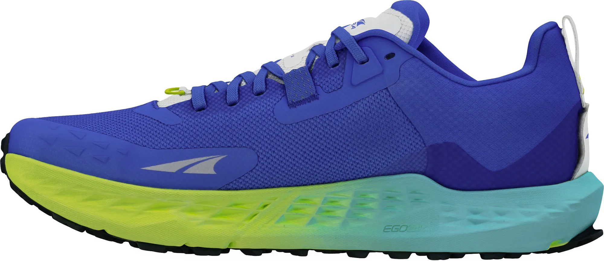 Interior foam hugs the foot for secure containment Altra Timp 5 Mens Trail Running Shoes - Blue