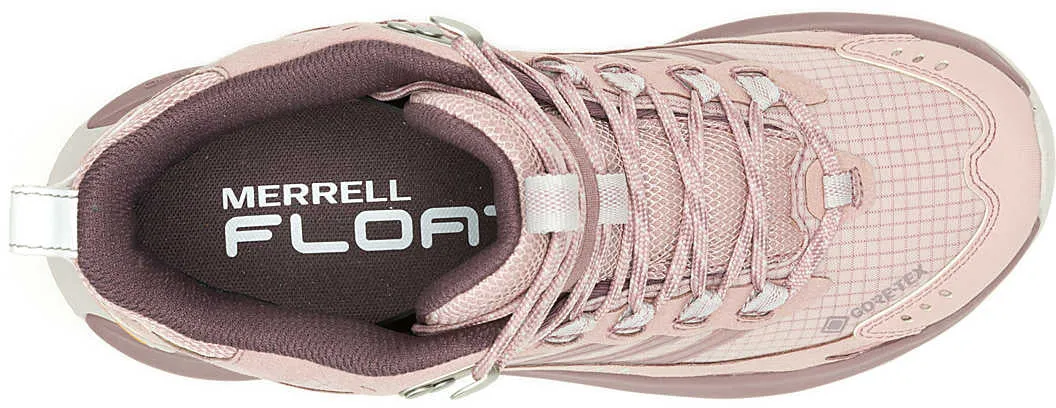 Multi-Use Footwear Support Line Merrell Moab Speed 2 Mid GORE-TEX Womens Walking Boots - Pink