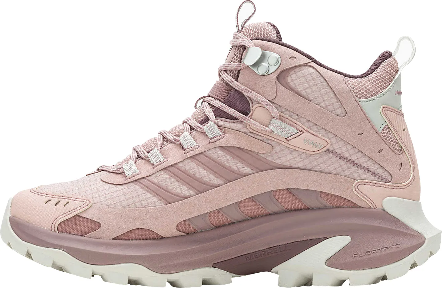 Stable Grip Off Trail Merrell Moab Speed 2 Mid GORE-TEX Womens Walking Boots - Pink
