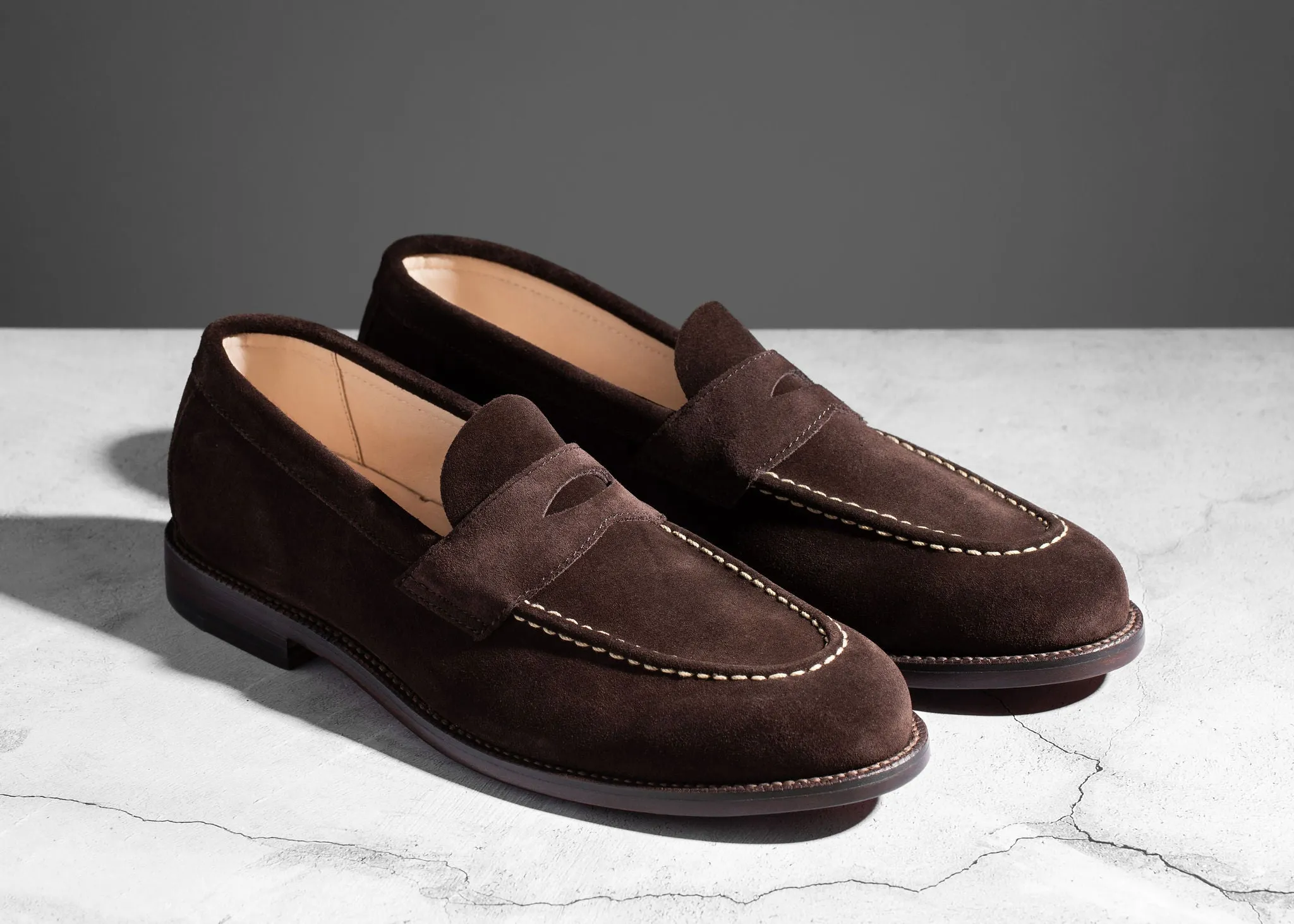 Steady Steps Air Flow Pro Unlined Traveler Penny Bitter Chocolate Suede