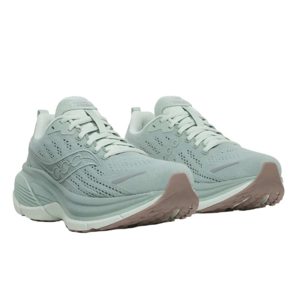 Saucony Women's Hurricane 25 Running Shoes in Iceberg/Aloe AW25 ice shoes Workout