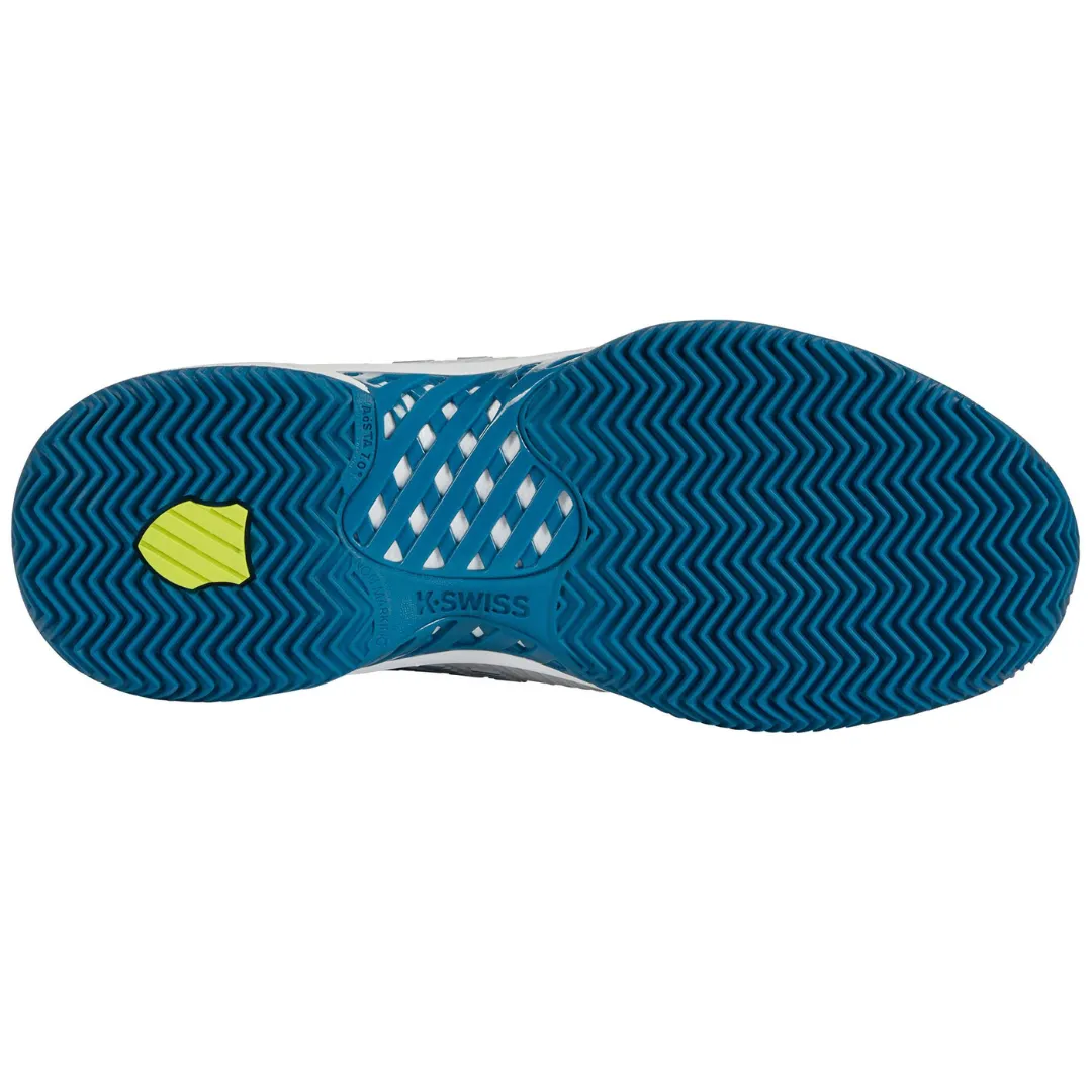 Quick Drying Energy return K Swiss Hypercourt Express HB  Mens Tennis Shoes -  White/Celestial/Primrose