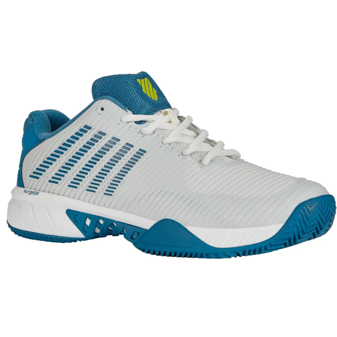 K Swiss Hypercourt Express HB  Mens Tennis Shoes -  White/Celestial/Primrose Water Resistant