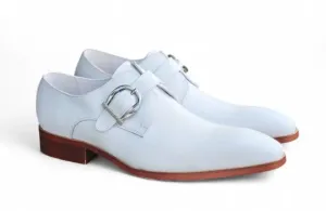 Calfskin Monkstrap White Graduation Ceremony True Fit