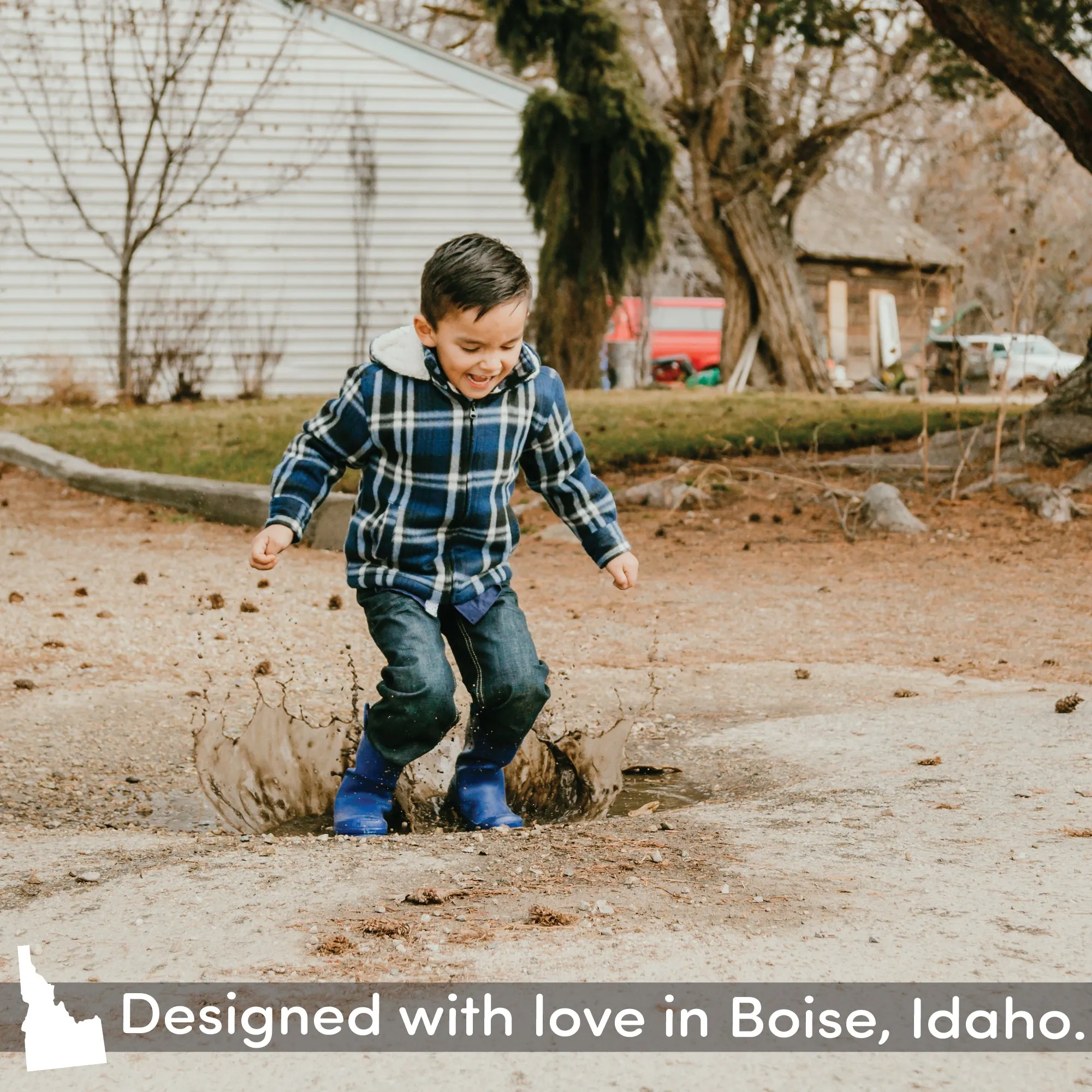 Ribbon Blue Matte Rain Boots Weather Ready Boots