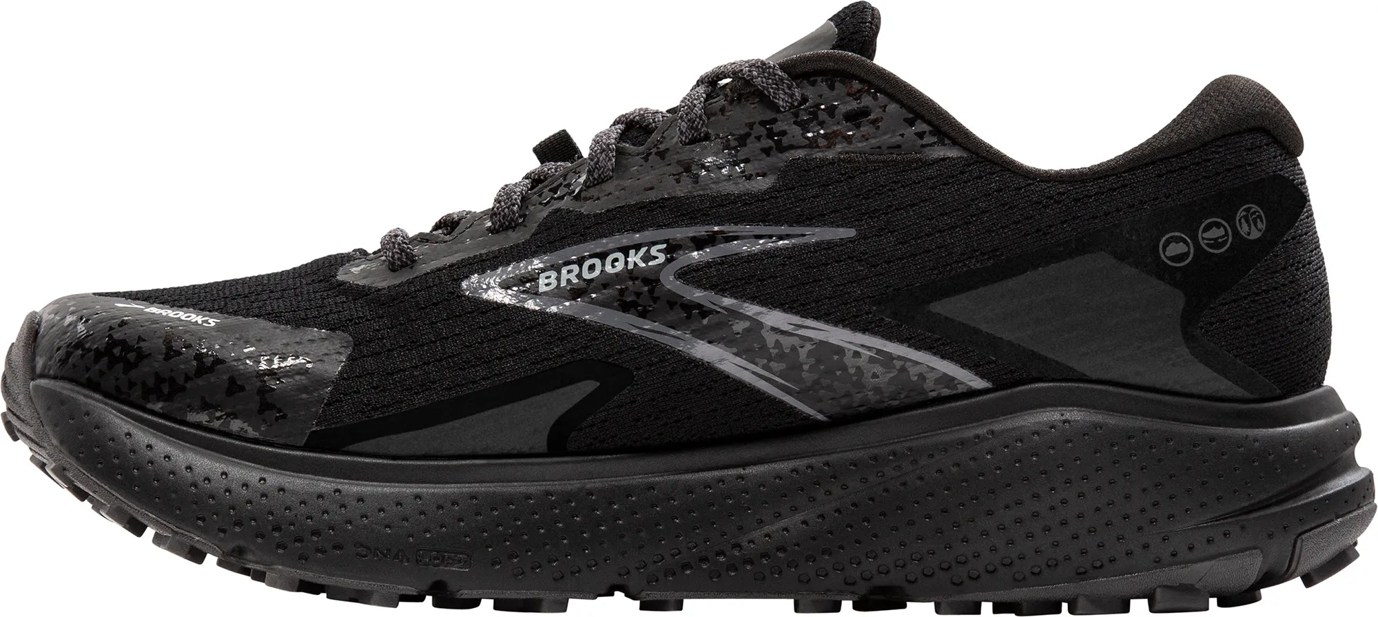 Gym accessory Toe Comfort Brooks Divide 5 GORE-TEX Mens Trail Running Shoes - Black