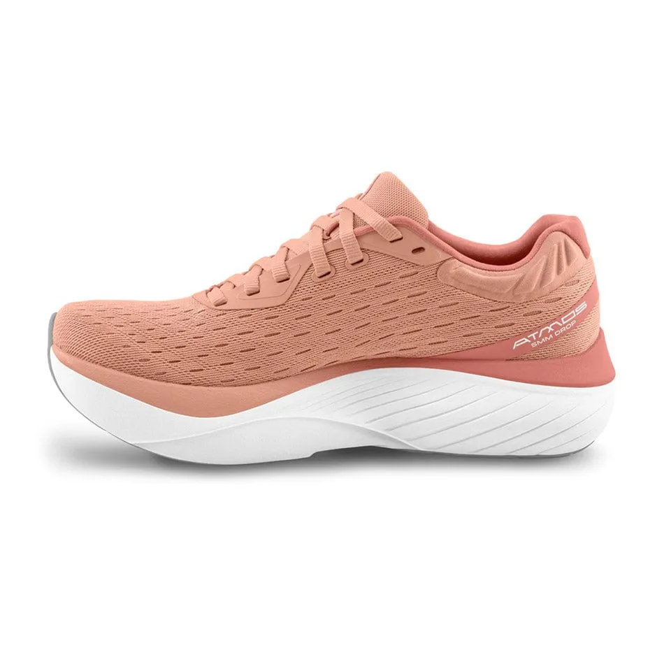 Topo Women's Atmos Running Shoes Dusty Rose/White AW24 year - round use CloudTec