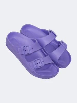 Clean Step Oil And Gaz Chic Beach Kids-Girls Stripe Slide Purple