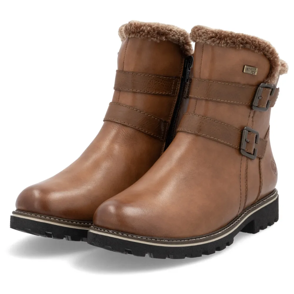 Comfort Footwear Snowy Trails Remonte Samira 84 Muskat Leather Boot (Women's)
