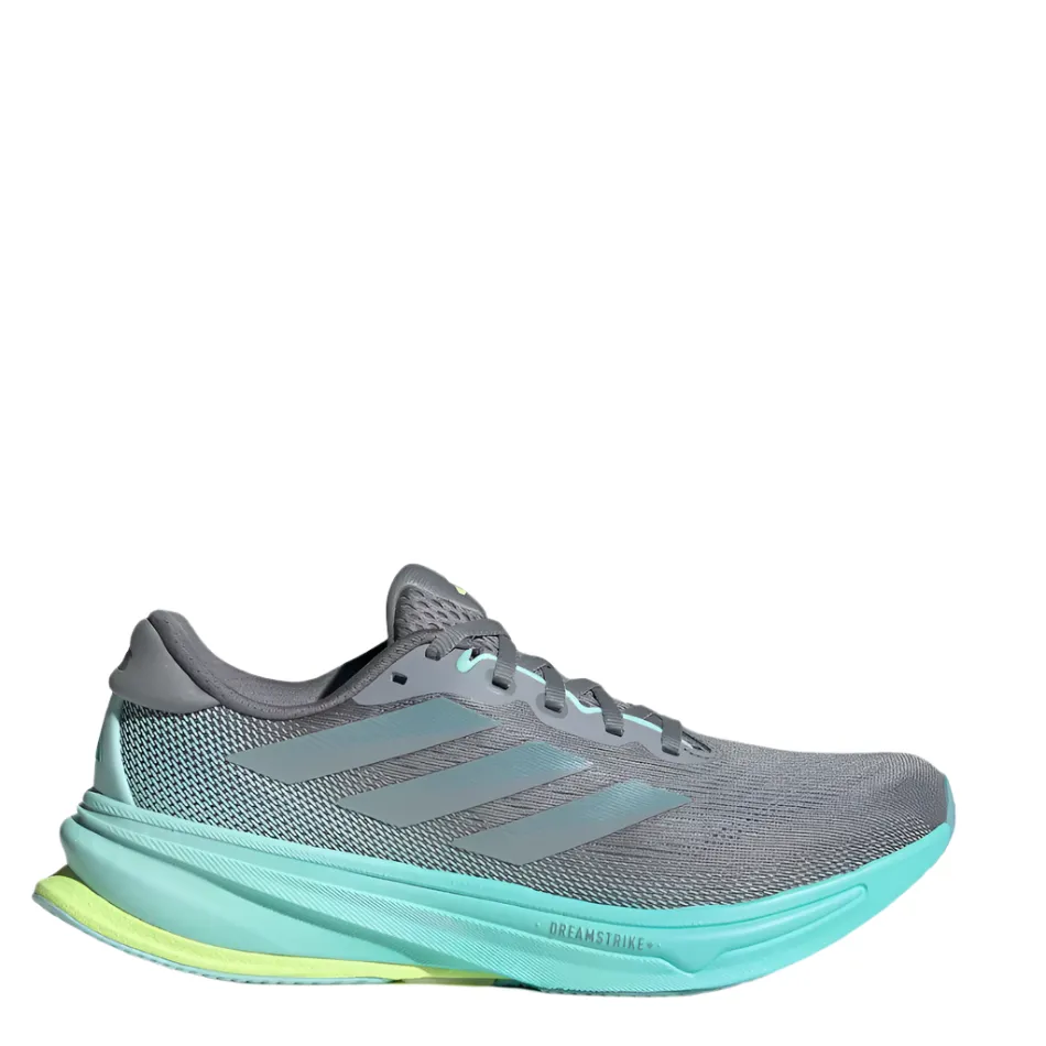youth sizes Adidas Women's Supernova Rise 2 Running Shoes in Grey/Magic Grey Met/Flash Aqua AW25