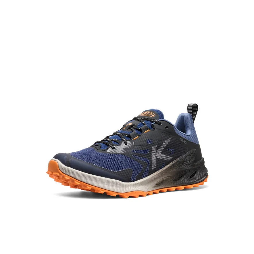 Comfort Upper Flexible Sole Men's Zionic NXT Waterproof Hiking Shoe  |  Naval Academy/Bright Marigold