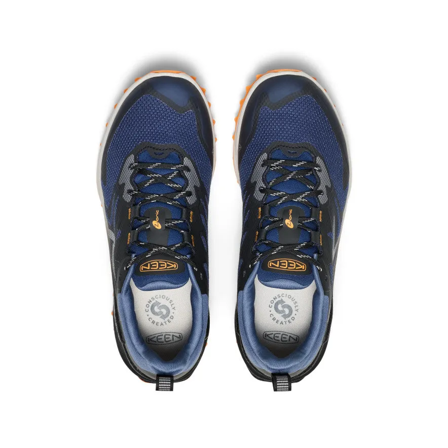 Cushioned Footbed Men's Zionic NXT Waterproof Hiking Shoe  |  Naval Academy/Bright Marigold
