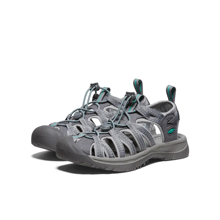 Women's Whisper  |  Medium Grey/Peacock Green Shock Absorbing