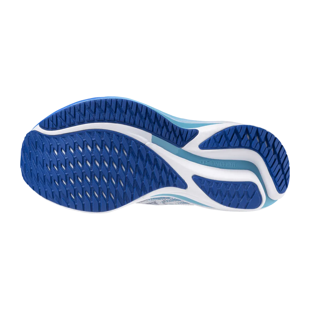 lightweight - material shoes Mizuno Men's Wave Rider 28 in White/Estate Blue/Mugen Blue AW24