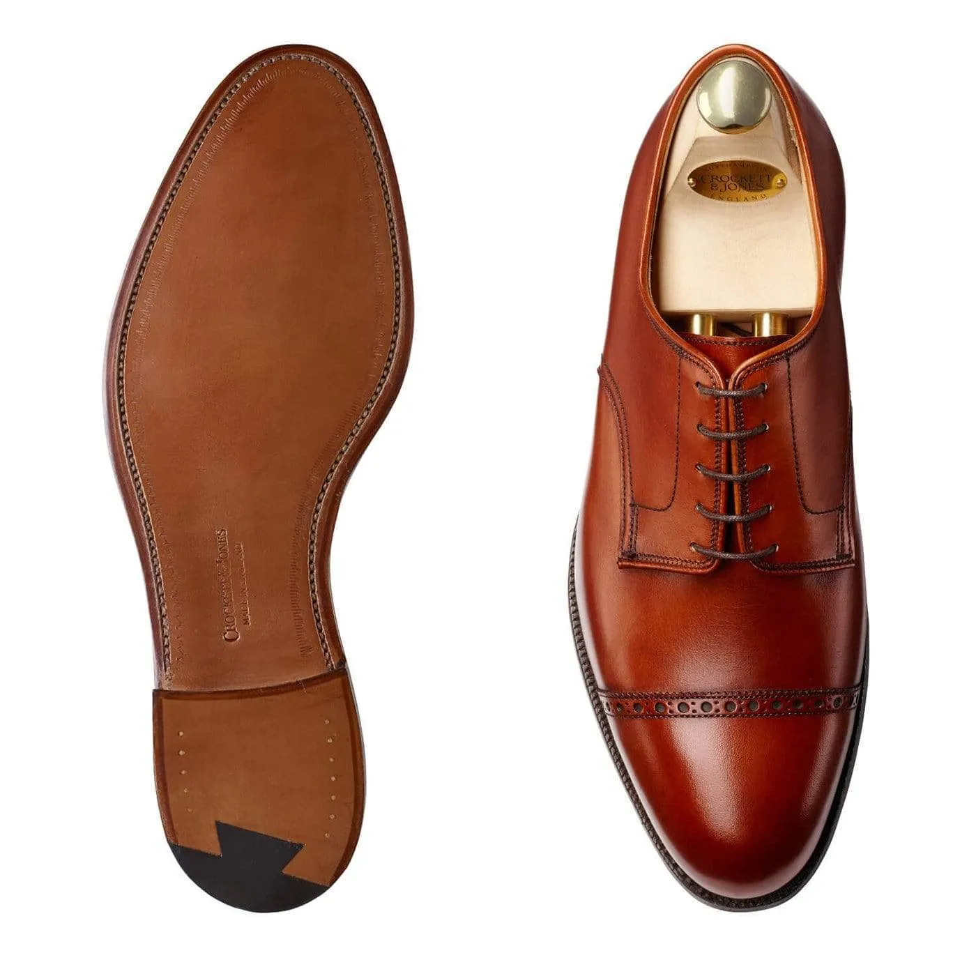 Flexible Sleek Fit Draycott 2 Chestnut Burnished Calf