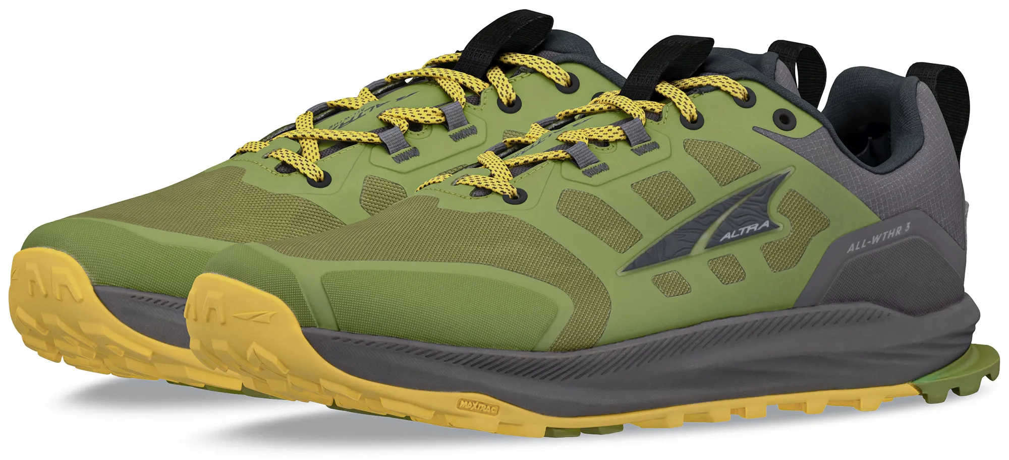 Strong Body Wellness Altra Lone Peak 9 Waterproof Mens Trail Running Shoes - Green
